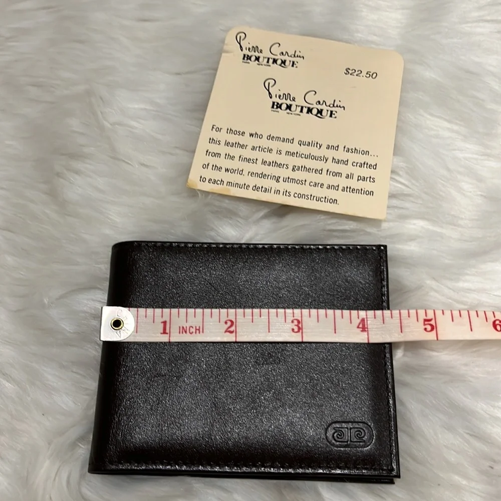 Pierre Cardin brown men's wallet and original box NWT